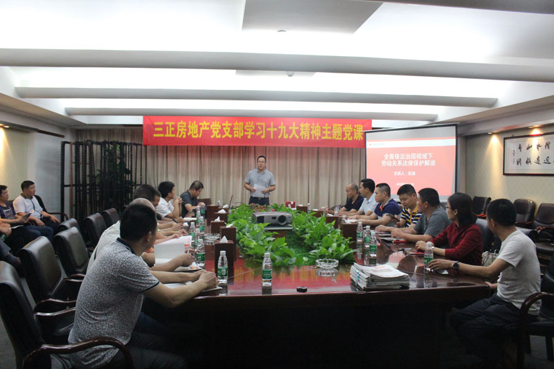 2018年5月20日，三正房地產(chǎn)黨支部學(xué)習(xí)十九大主題黨課.jpg